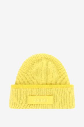 Jacquemus Rippstrickm&uuml;tze aus Alpaka Le Bonnet Gros Grain
