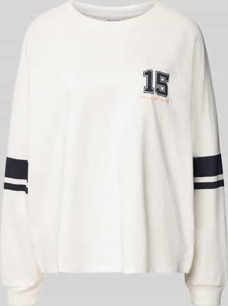 Marc O'Polo Denim Marc OPolo Denim Loose Fit Langarmshirt aus reiner Baumwolle in Offwhite, Gr&ouml;&szlig;e XL