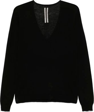 Rick Owens Top con scollo a V - Nero