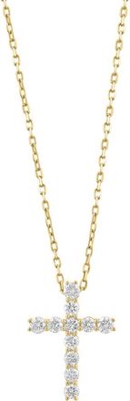 Effy Diamond Cross Pendant Necklace in Gold at Nordstrom Rack, Size 18