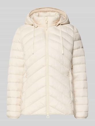 s.Oliver Red Label Regular Fit Steppjacke mit abnehmbarer Kapuze in Kitt, Gr&ouml;&szlig;e 32