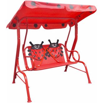 vidaXL Vidaxl - Altalena per bambini rossa