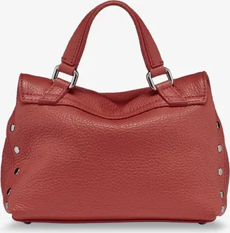 Zanellato Womens Crossbody Bag Postina Baby Brown Leather Shoulder