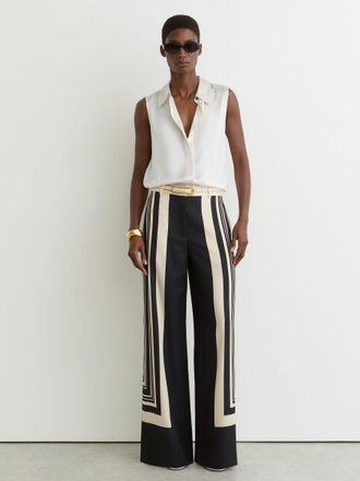 Reiss Silk Sleeveless Shirt, 12