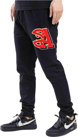 Pro Standard Pro Standard NBA Atlanta Hawks Mash Up Logo Sweatpants in Black Men