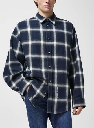Acne Studios Mens Oversized checkered flannel shirt