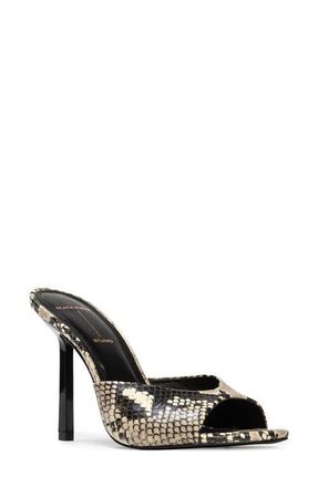Black Suede Studio Nori 100 Sandal in Peyote Snake at Nordstrom, Size 7.5Us