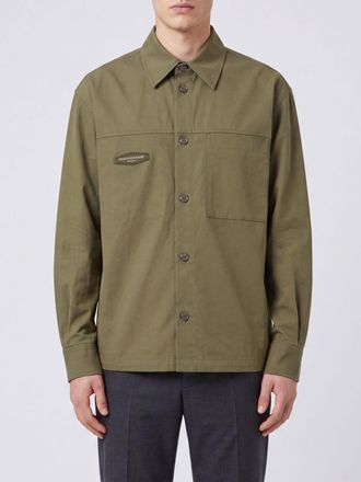 Wooyoungmi Camicia casual in cotone a maniche lunghe con taschino applicato