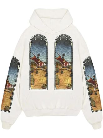 Who Decides War by Ev Bravado x EST Gee Stained Glass White hoodie - men - Fabric - S