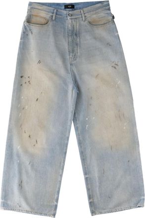 Amiri Light-Wash Distressed Cotton Jeans