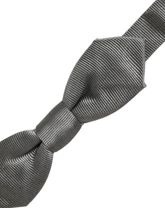 Dolce & Gabbana Silk Bow Tie - Gray