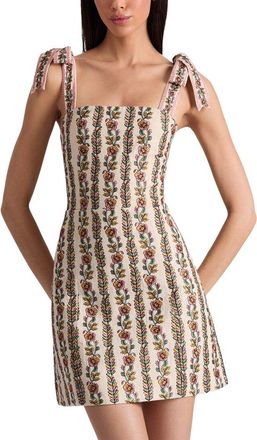 Alice & Olivia Alice + Olivia Maryann Linen-Blend Dress