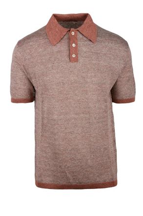 Daniele Fiesoli Knit Polo Linen - Rust