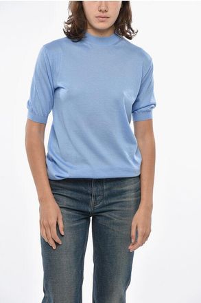 Bottega Veneta Short-sleeved Cashmere Sweater with Crew Neck size Xxs