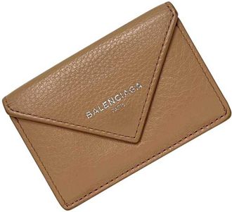 Balenciaga Beige Leather Wallet (Tri-Fold) (Pre-Owned)