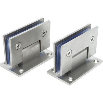 OEM Bisagra Para Puerta De Vidrio De Alta Resistencia De 90 Grados, 2 Piezas, Abrazadera Duradera De Acero Inoxidable Para Puerta De Ba&ntilde;o Para Inodoro - C