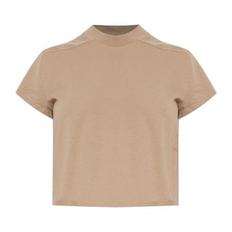 Rick Owens T-Shirts, female, Beige, Size: XS Short t-shirt