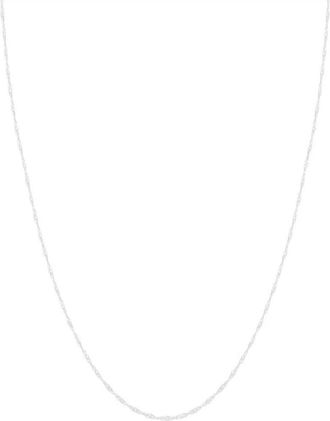 Pompeii3 10k White Gold 1-millimeter Singapore Chain (18-inch)