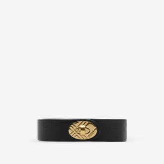 Burberry Leather Cotswolds Belt, Size: M