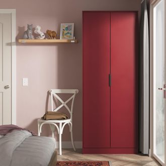 Welcome Furniture Havana Ready Assembled 2 Door Wardrobe in Red Matt - Welcome Furniture | TJ Hughes