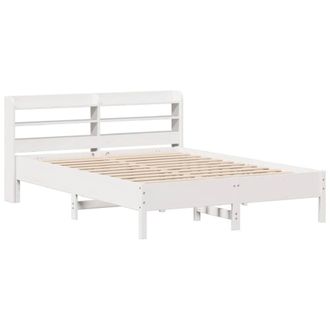 Berkfield Home Decorative Bed Frame without Mattress White 160x200 cm Solid Wood Pine