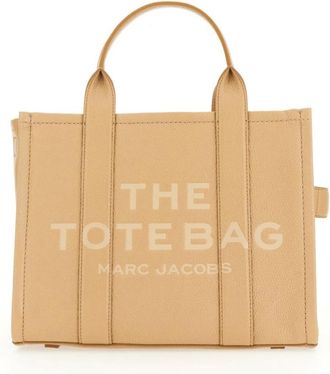 Marc Jacobs The Leather Medium Tote Bag - Dames - Shoppers - Bruin - ONE Size - Leer - Tassen