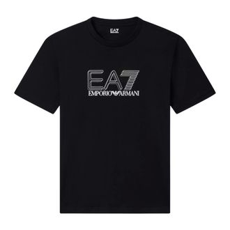 Emporio Armani T-Shirts, male, Black, Size: 2XL Short Sleeve T-Shirt