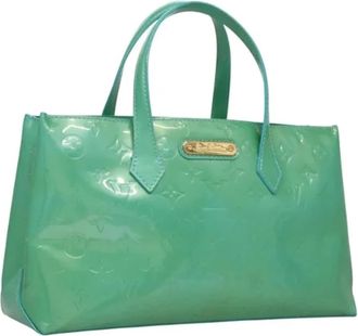 Louis Vuitton Tweedehands leren Louis Vuitton tassen - Dames - Vintage Handtas - Groen - ONE Size - Leer - Vintage