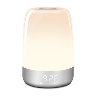 OEM Reloj Despertador Con Simulador De Amanecer, L&aacute;mpara De Noche Led, 7 Modos, 5 Sonidos Naturales, Luz Nocturna T&aacute;ctil, Dormitorio
