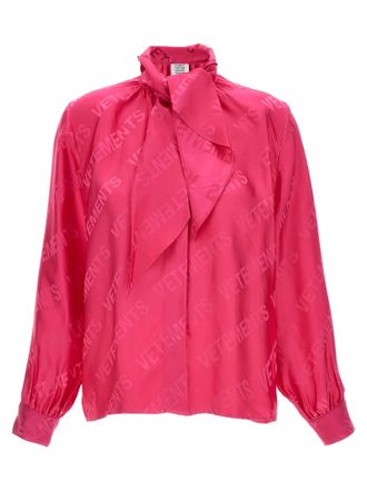 VETEMENTS Womens Monogram Blouse