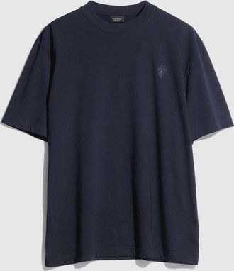 Gucci Cotton Silk Jersey T-shirt With Embroidery, Size XXXL, Blue