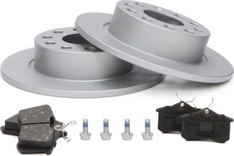 OEM Juego De Discos Y Pastillas De Freno Recubiertos Traseros Para Audi, Seat, Skoda, Vw