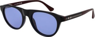 Web Blue Plastic Mens Sunglasses