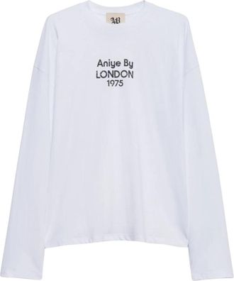 Aniye By t-shirt Cotone - Dames - Longsleeves - Wit - M - Katoen - Tops