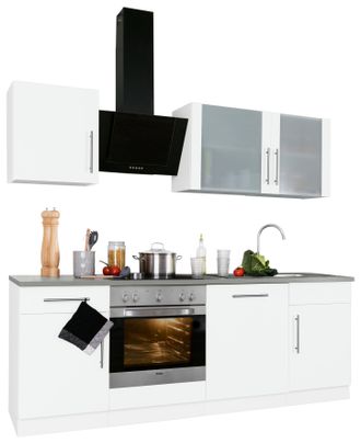 Wiho Küchen Küchenzeile »Cali« ohne E-Geräte, Breite 220 cm