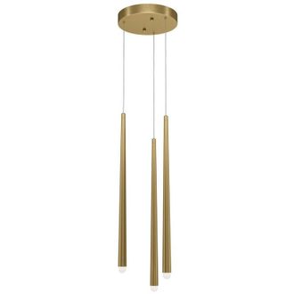 Maytoni Maytoni Cascade Lámpara de techo colgante moderna de latón, 1500 lm, 3 LED