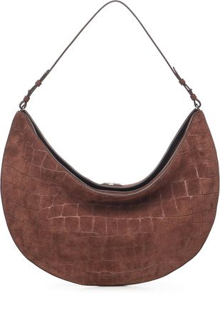 Jacquemus le Calisso Rond Suede Shoulder Bag