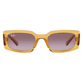 Ray-Ban Kiliane Bio Based Dark Violet Gradient Rectangular Unisex Sunglasses RB4395 66828H 54
