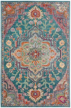 Safavieh Alfombra azul/rosa 91 x 152 cm