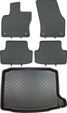 OEM Seat Ateca Suv Desde Septiembre De 2016. Juego De Alfombrillas De Goma Para Coche Y Alfombrilla Para Maletero