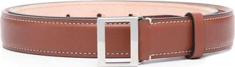 Acne Studios buckle-fastening leather belt - unisex - Calf Leather - L - Brown