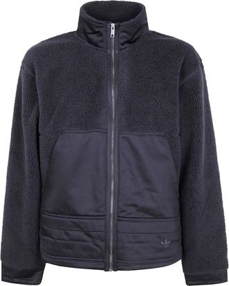 adidas fleece zip-up sweatshirt - unisex - Cotton - S - Black