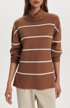 Varley Hamish Split Turtleneck Sweater in Golden Bronze at Nordstrom Rack, Size X-Large