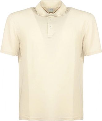 Fedeli Cotton Piquet Polo - Heren - Polos - Beige - 4XL - Katoen - Tops