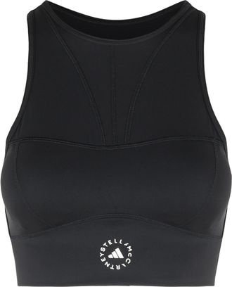 adidas Adidas By Stella Mccartney Tpr Sporty Top In Black Polyamide Blend