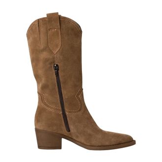 Tamaris Schoenen, Dames, Bruin, 40 EU, Leer, Leather Boots