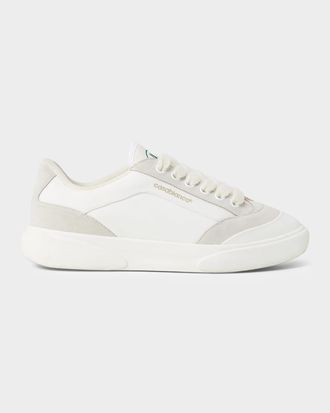 Casablanca Del Mar Colorblocked Suede Low-Top Sneakers