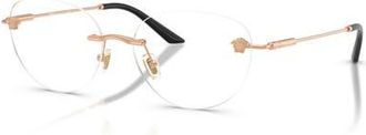 Versace 55mm Round optical glasses in Pink at Nordstrom