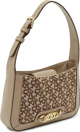 DKNY Valencia canvas schoudertas - Beige