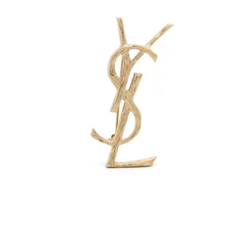 Saint Laurent Brooches, female, Yellow, Size: ONE SIZE Cassandre Brooch